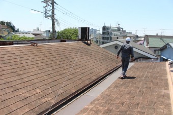 芦屋市雨漏り現場3