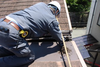 芦屋市雨漏り現場8
