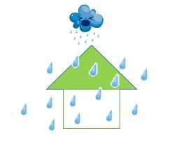雨を逃がす屋根