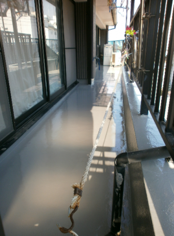 ベランダ防水工事後