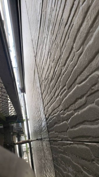 尼崎市窯業系サイディング面上塗り完了