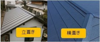 立葺き横葺き屋根