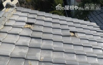 屋根の被害