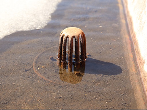 屋上ドレン詰り