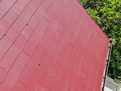 西宮市カラーベスト屋根勾配きつい