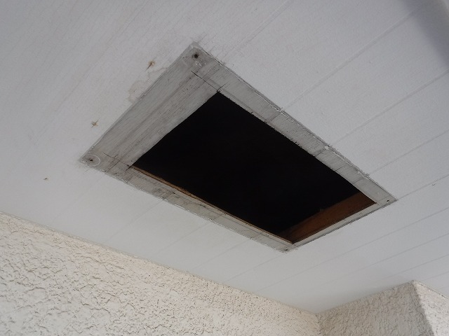 取付前の開口部まわりの確認