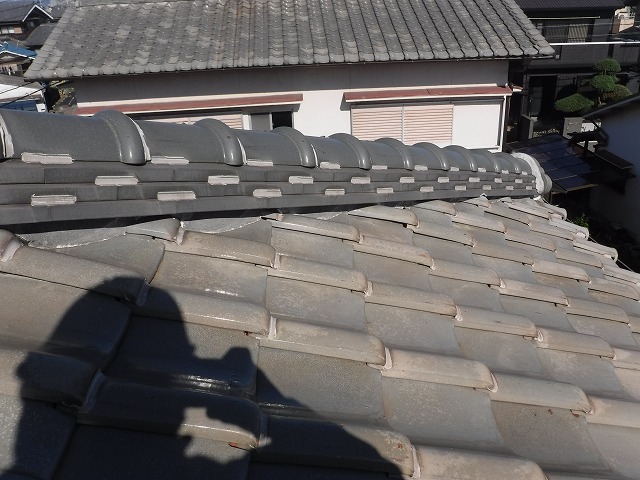 別面の棟施工前状況