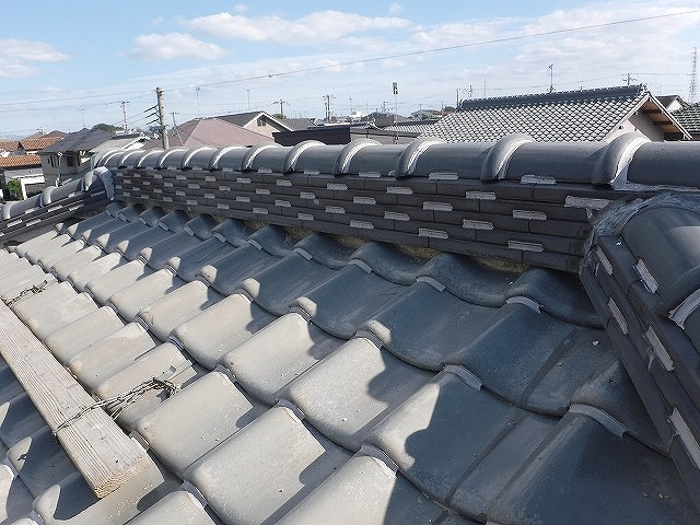 撤去後の棟下地確認