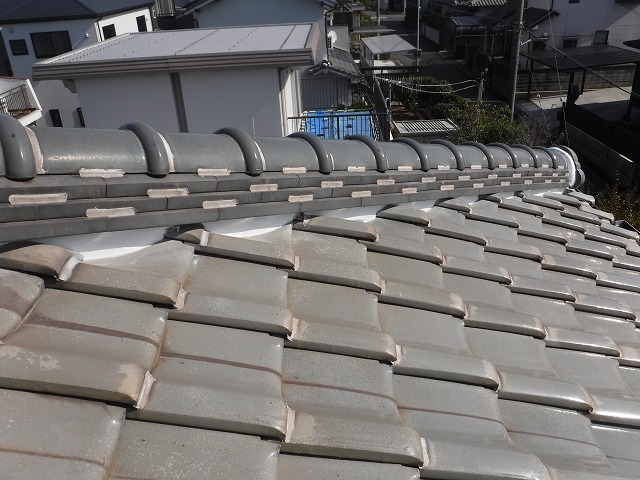 漆喰補修後の仕上がり