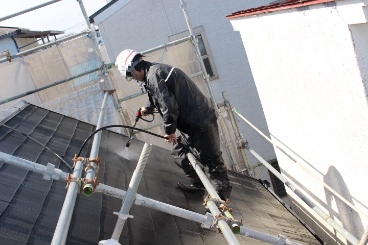 尼崎市屋根塗装工事３