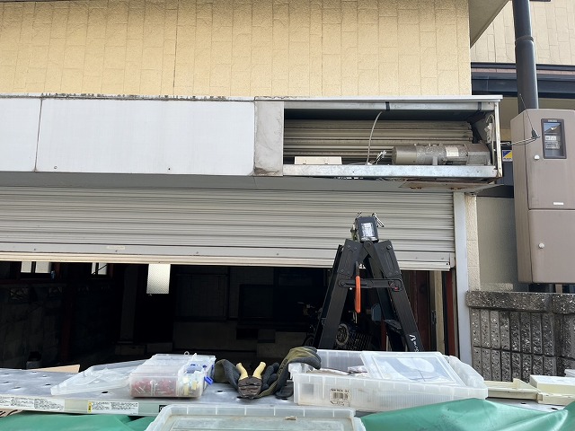 ボックス内部の施工状況