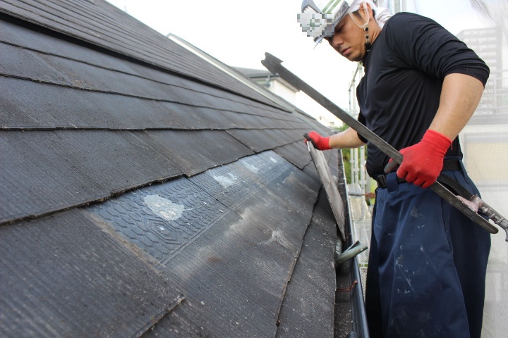 スレート屋根修理２