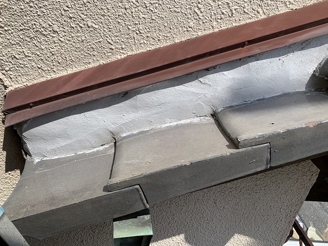 下地を整えた壁際