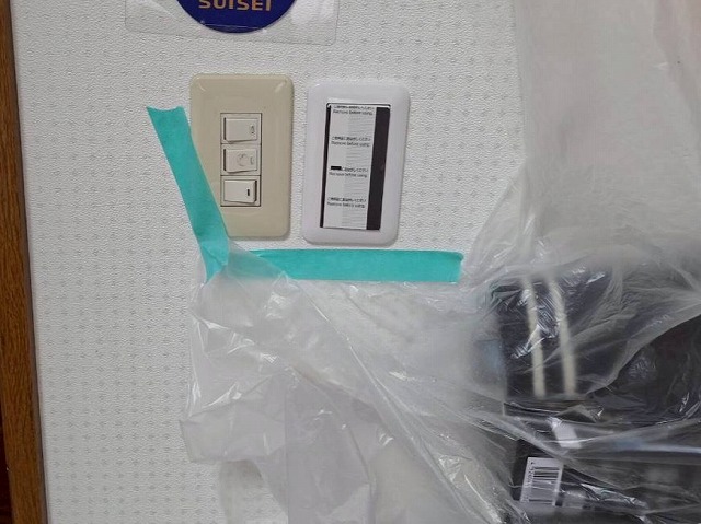 操作パネル取付後